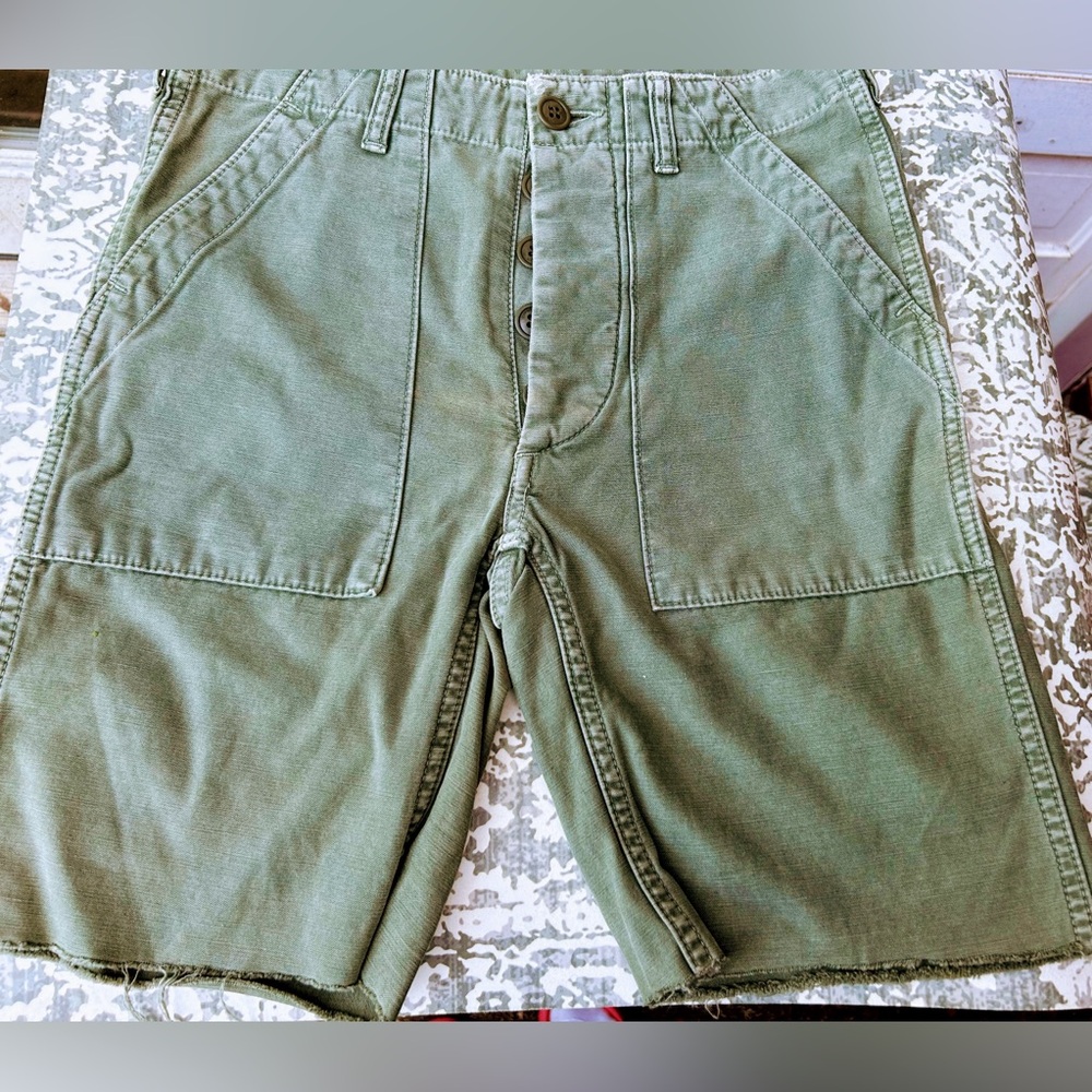 1 FreeCity shorts 26 inseam 8 inches.